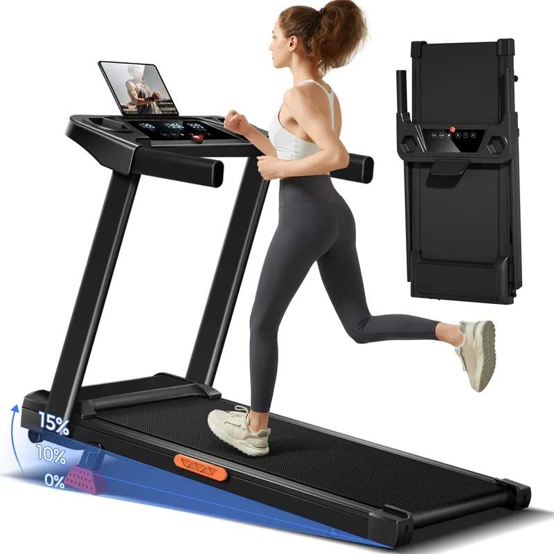 LONTEK 16% Incline Treadmill with Handle
